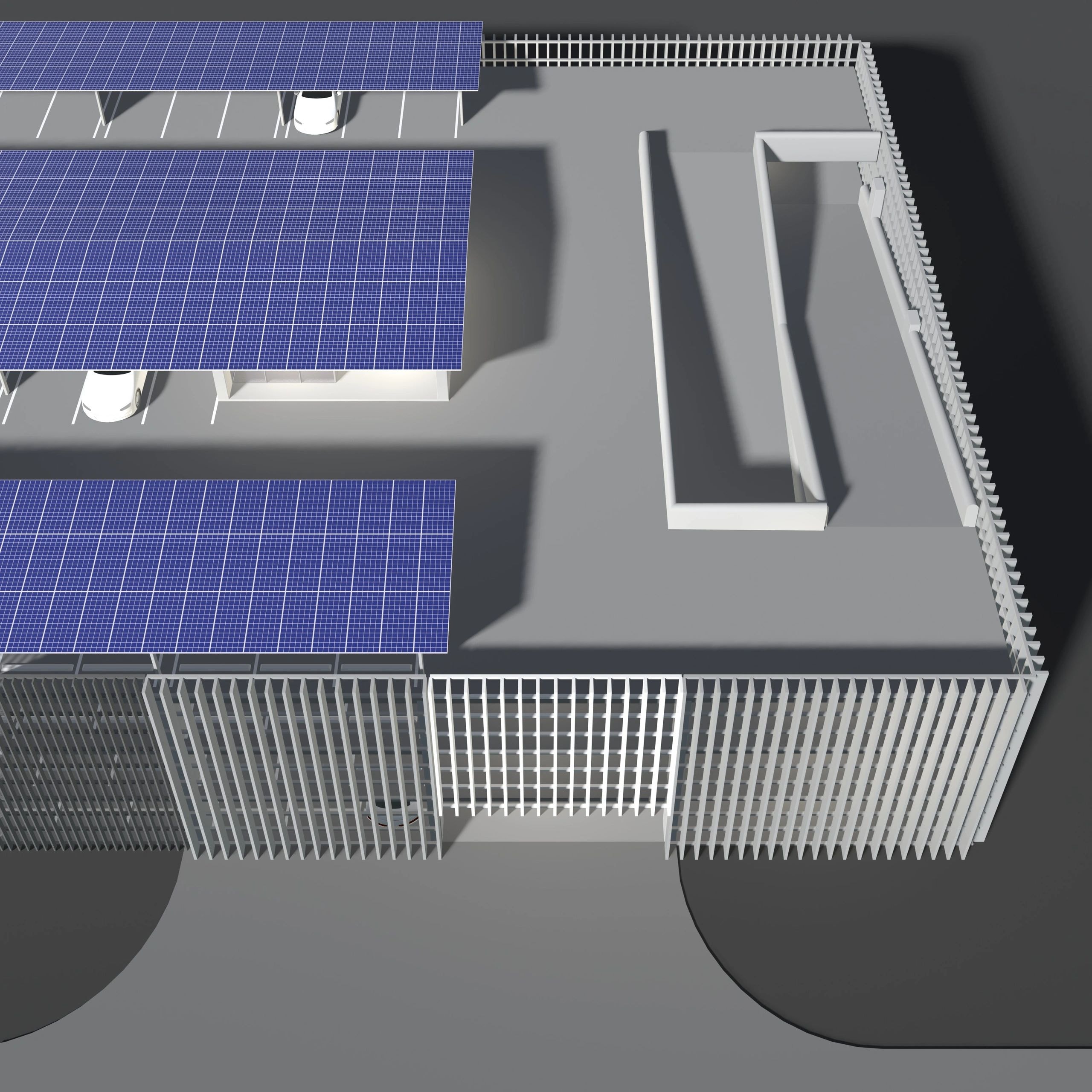 Solar engineer reviewing project blueprints